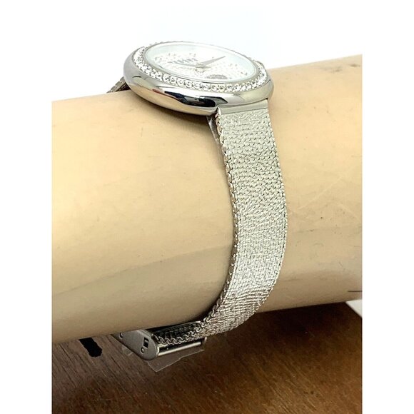 Versus by Versace Women's Watch VSPZJ0421 Silver Dial Mesh Steel Band 28mm - Picture 12 of 14
